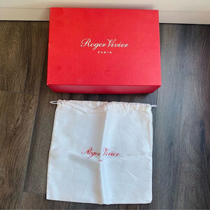 Roger Vivier Red Box and White Dust Bag